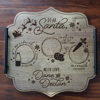 Santa Cookie Serving Tray