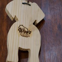 Dog leash holder | Personalized | Silhouette dog leash holder | Wooden Dog leash Holder