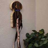 Dog leash holder | Personalized | Silhouette dog leash holder | Wooden Dog leash Holder
