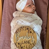 Baby Name sign | Birth announcment | Wild Flowers