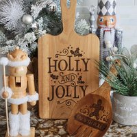 Holly & Jolly Cutting Board