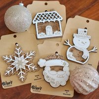 Wooden Laser Cut Gingerbread House Ornament