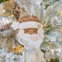 Wooden Laser cut Santa Ornament