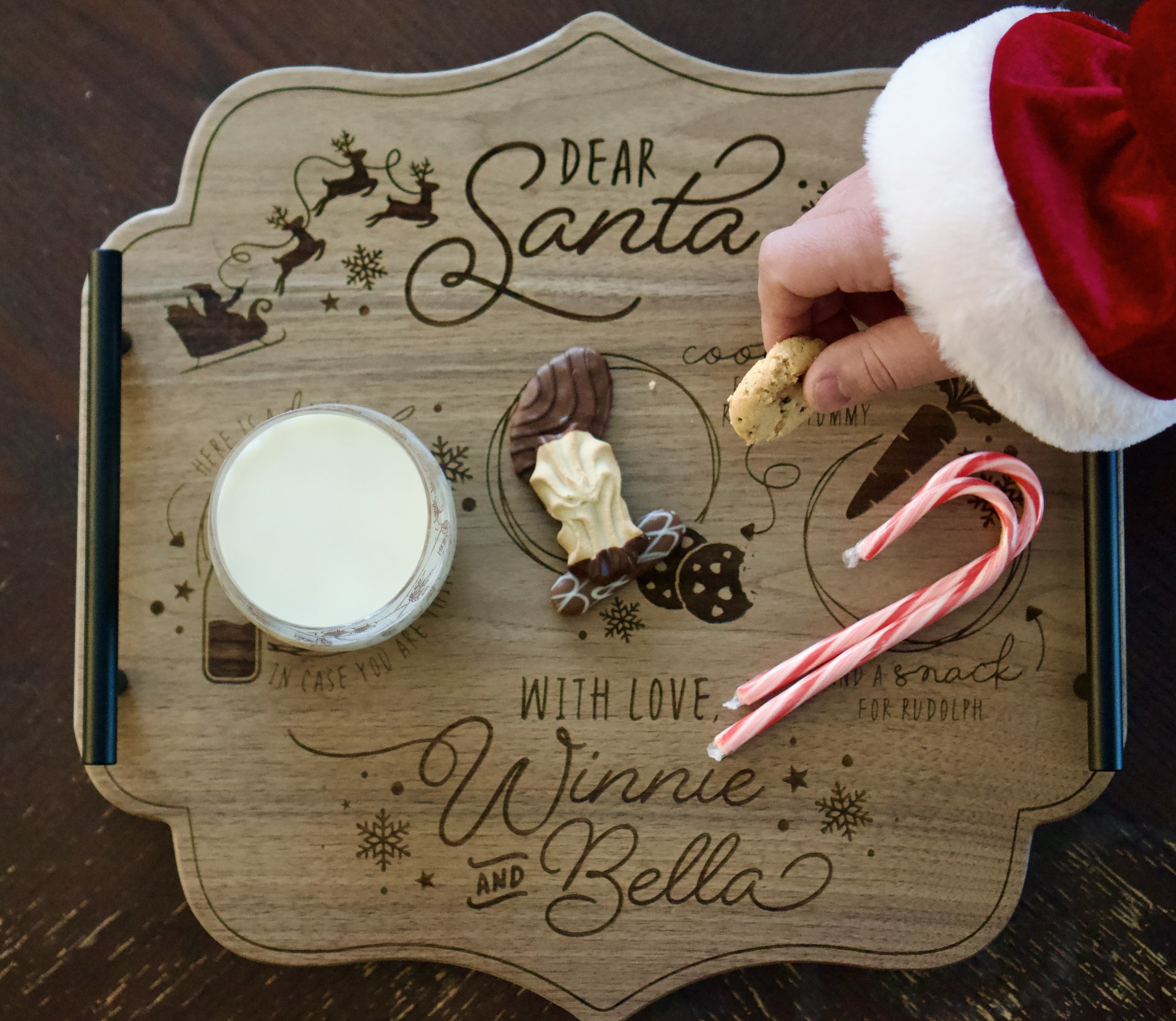Santa Cookie Serving Tray