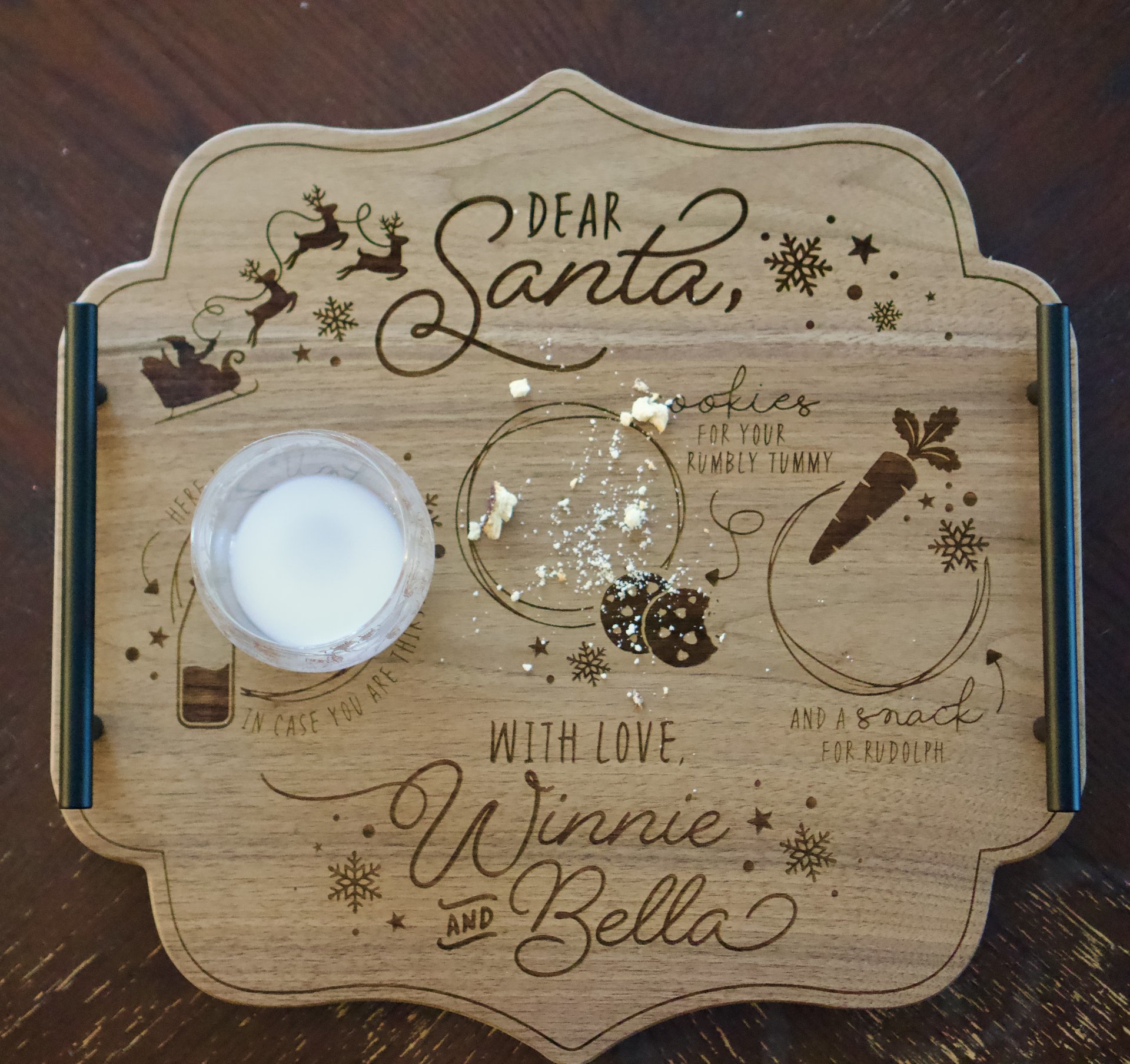 Santa Cookie Serving Tray