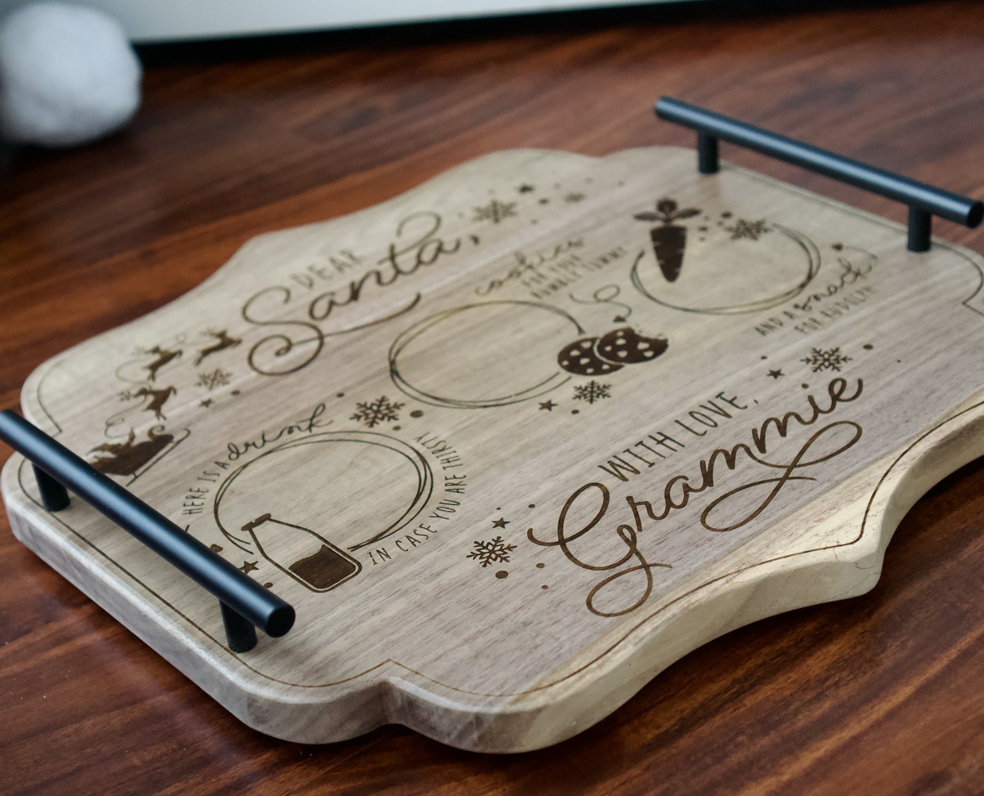 Santa Cookie Serving Tray