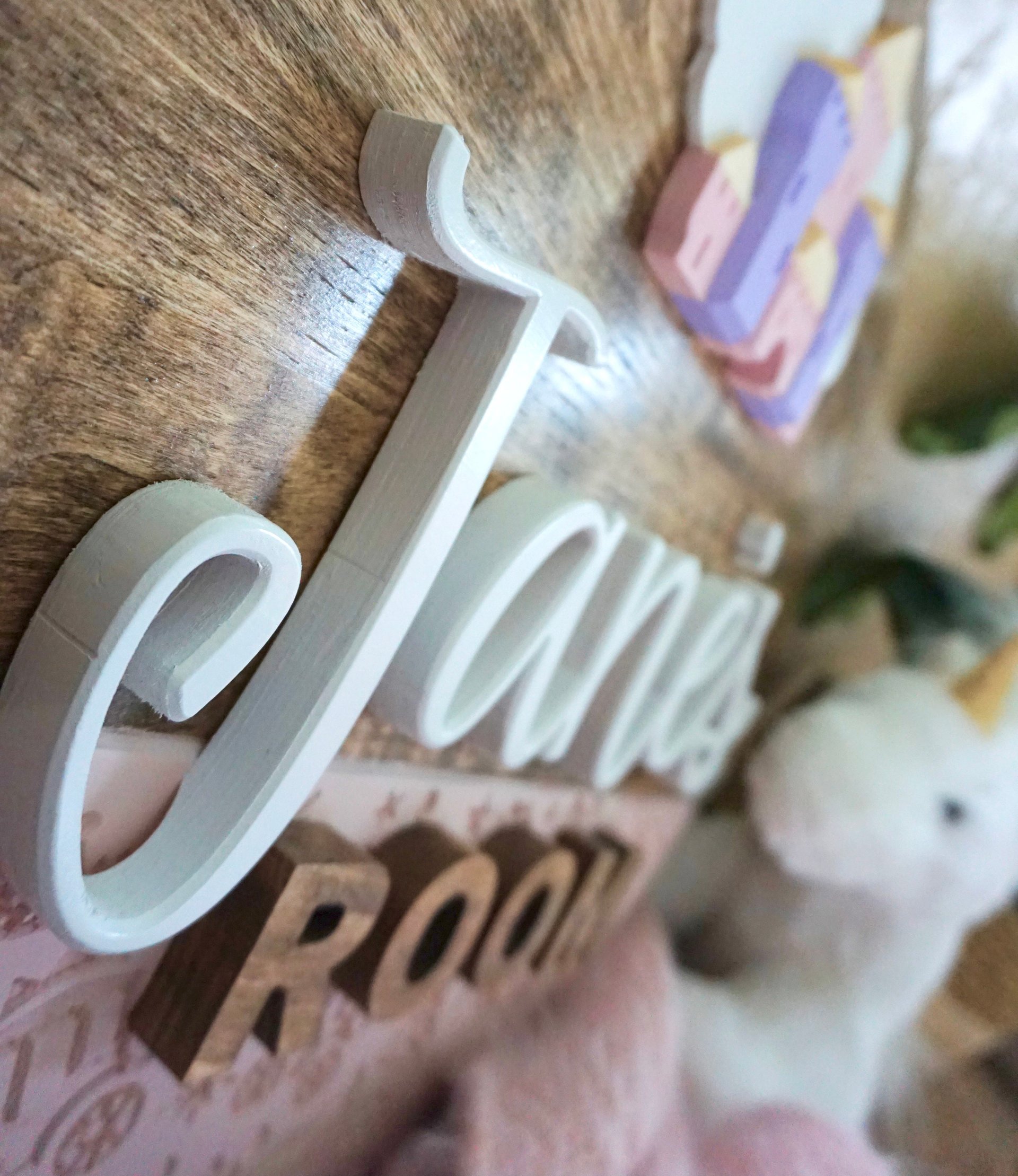 Princess Castle Nursery Name Sign | Hardwood | 3D Carving | Personalized Sign