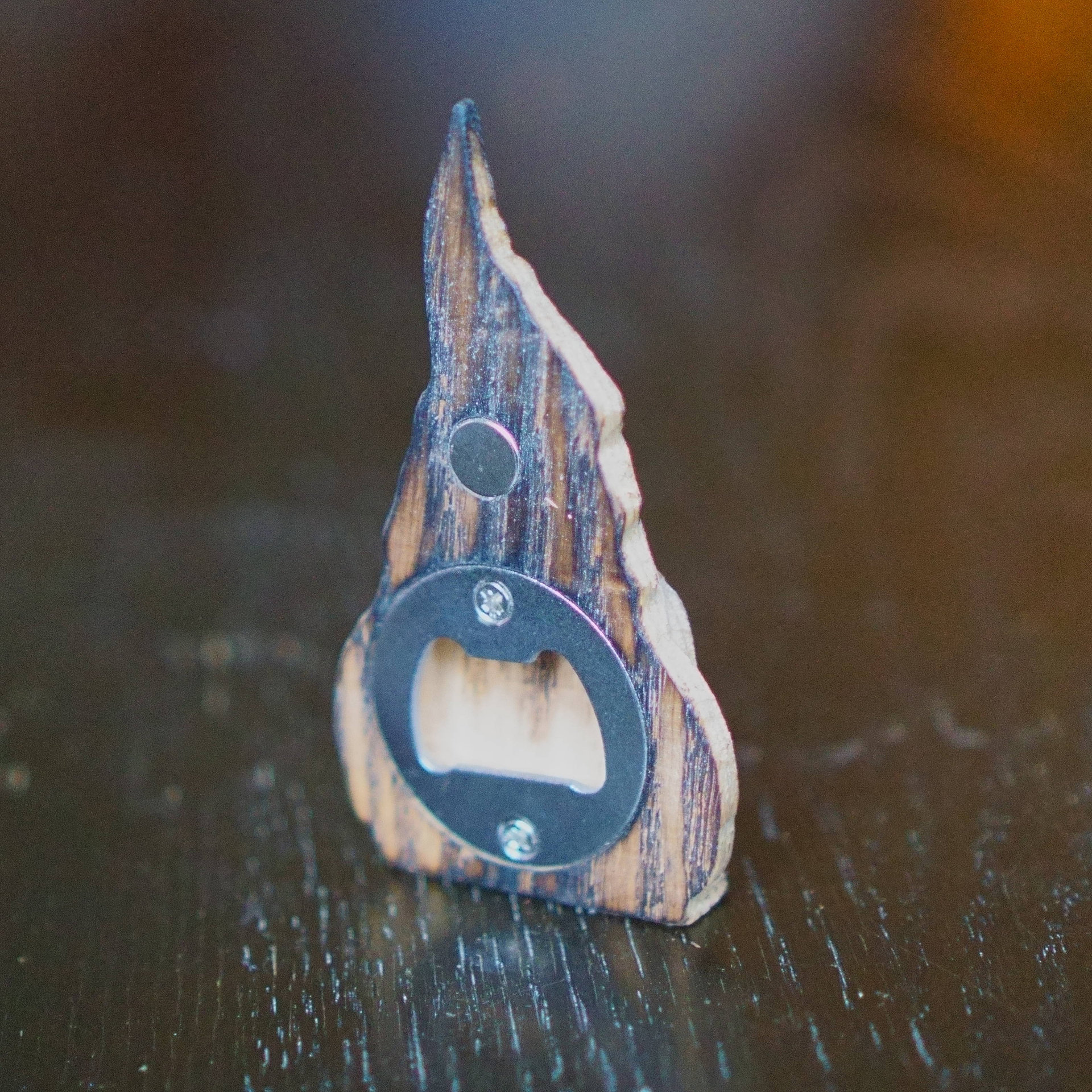 Carved Gnome Magnetic Bottle Opener