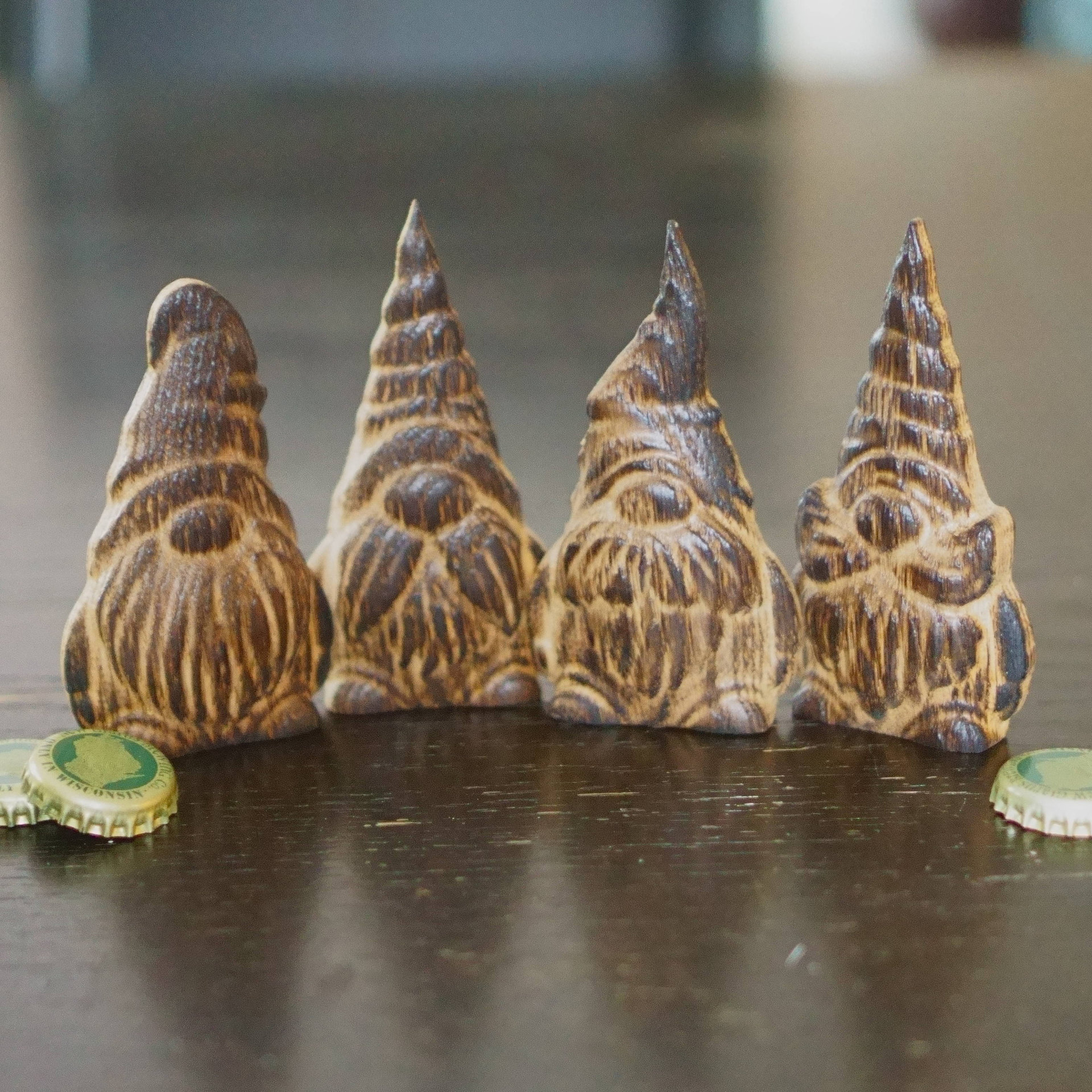 Carved Gnome Magnetic Bottle Opener