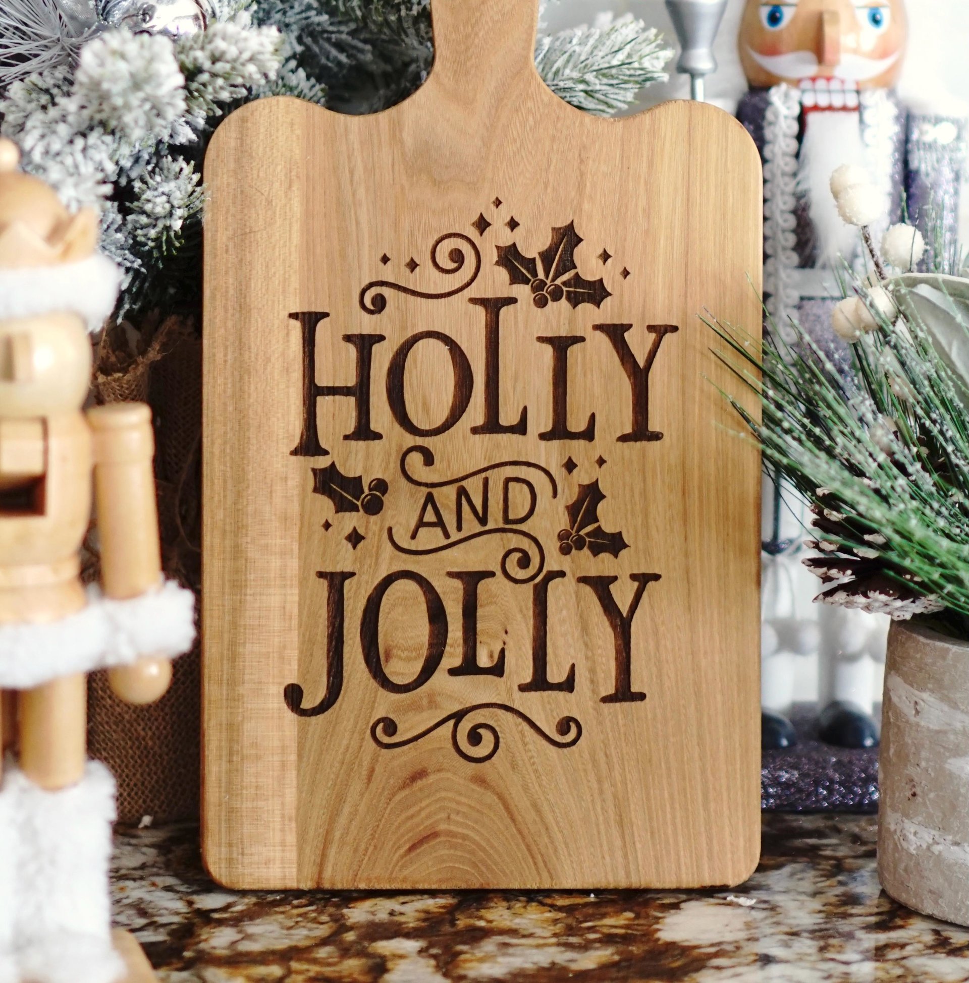 Holly & Jolly Cutting Board