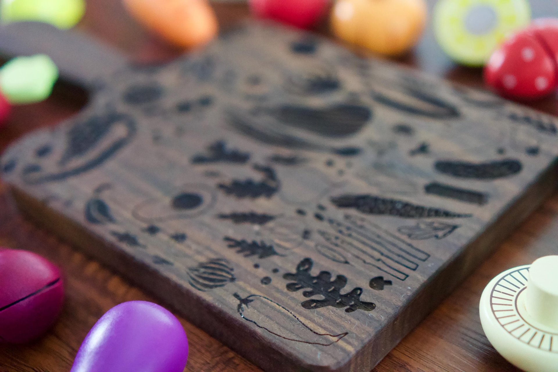 Veggie Engraved Cutting Board