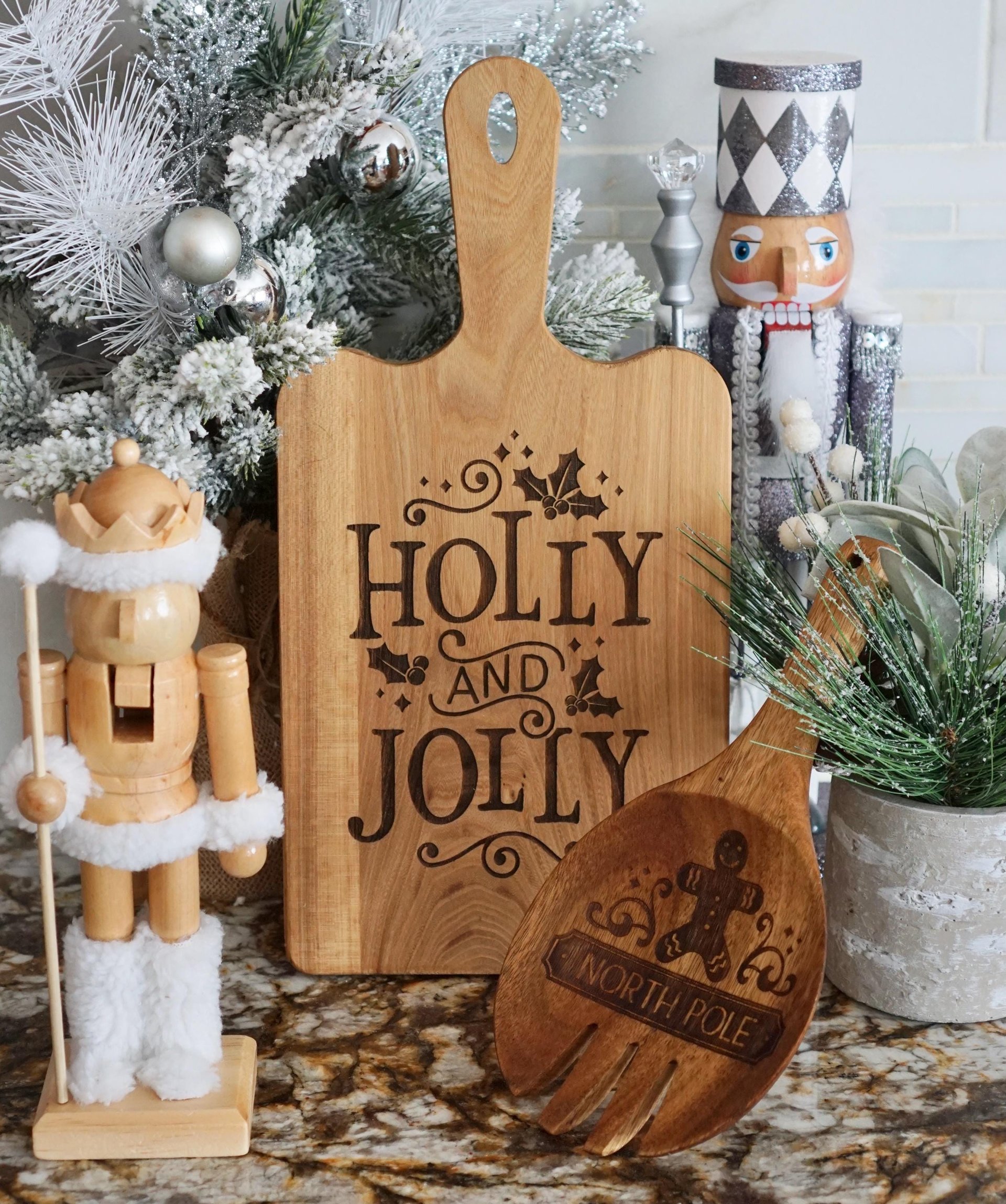 Holly & Jolly Cutting Board