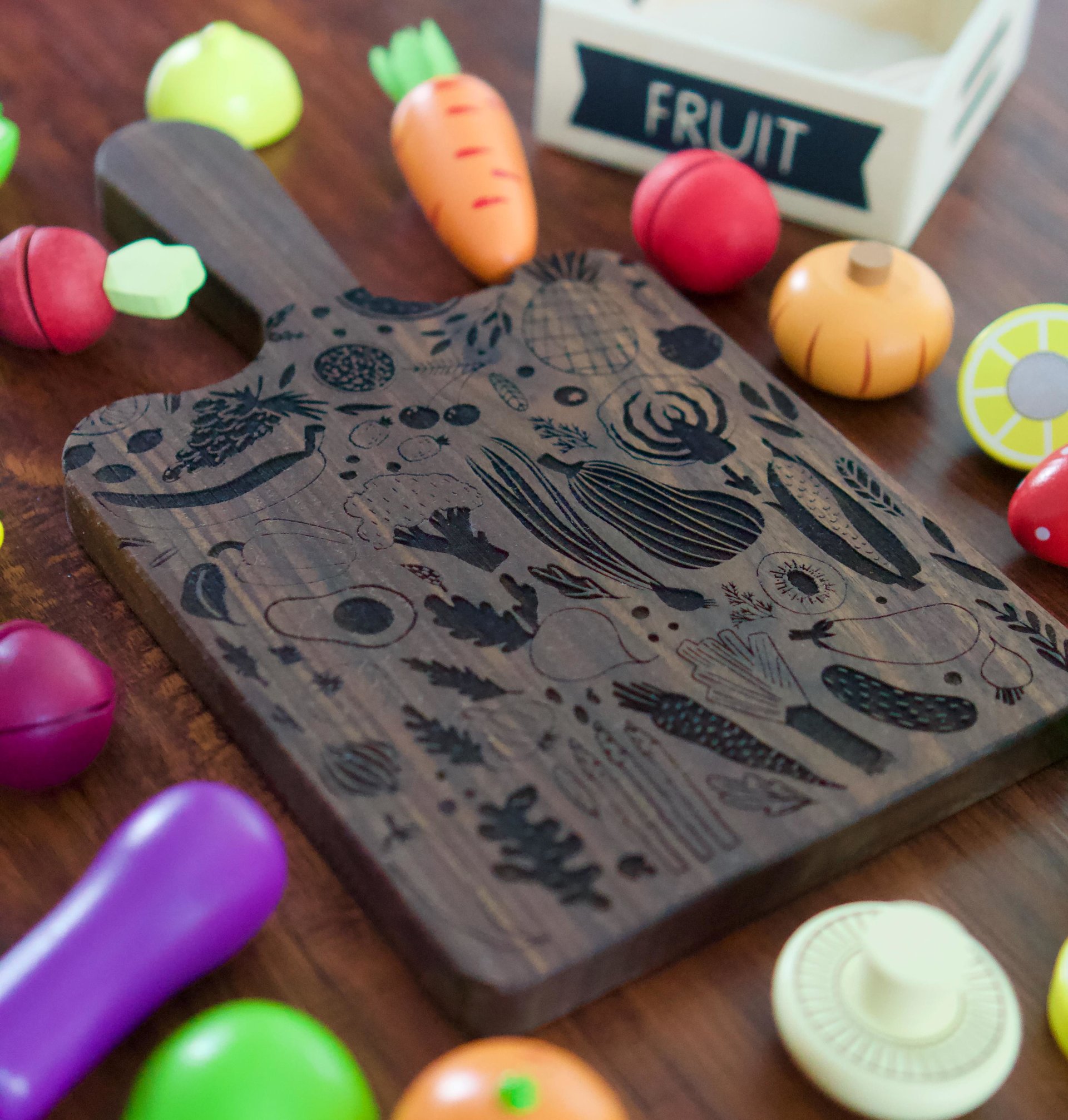 Veggie Engraved Cutting Board