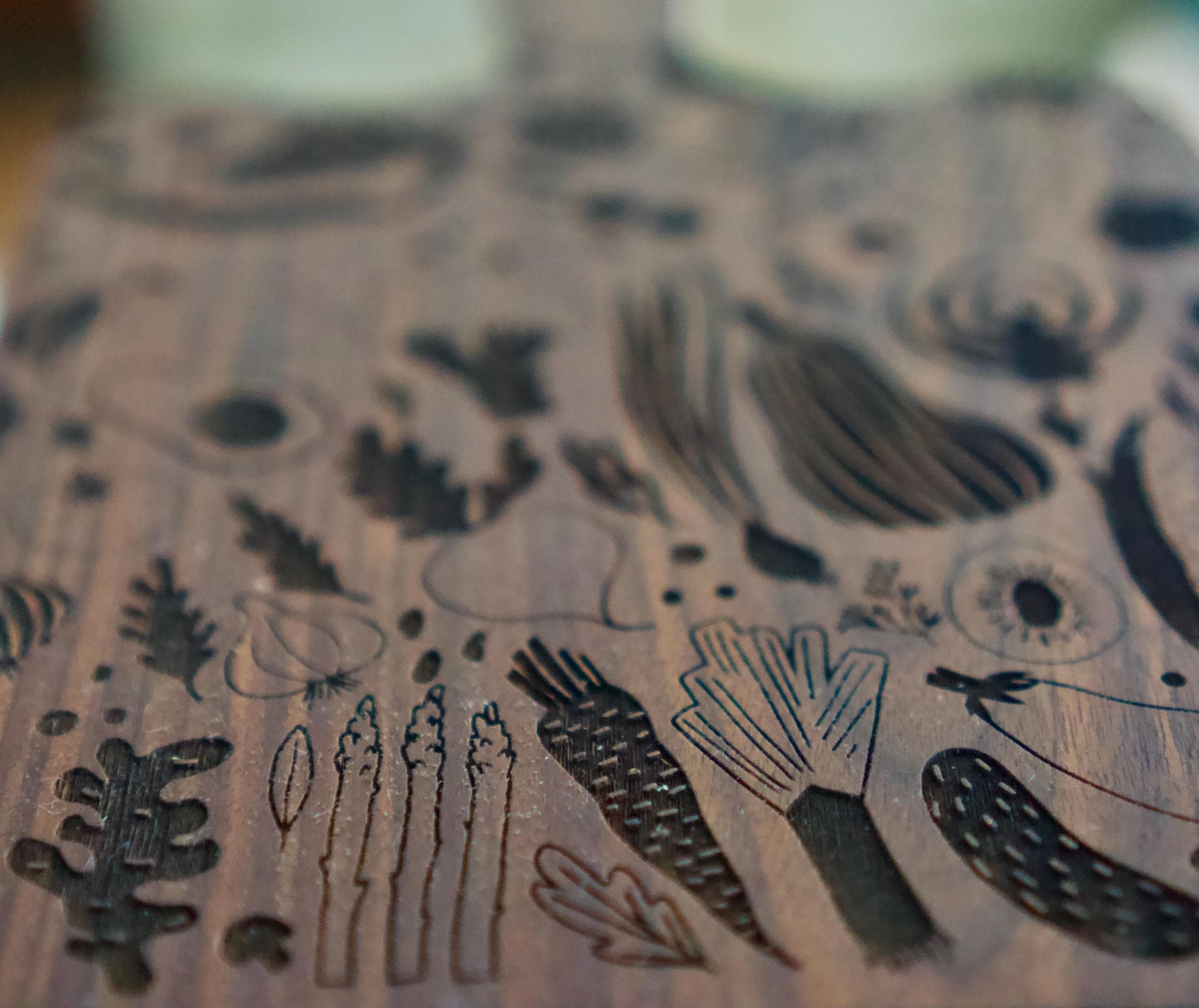 Veggie Engraved Cutting Board