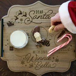 Santa Cookie Serving Tray