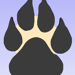 Kansas Night Hunter-- 6qty dog paw plaque