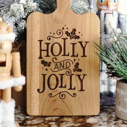 Holly & Jolly Cutting Board